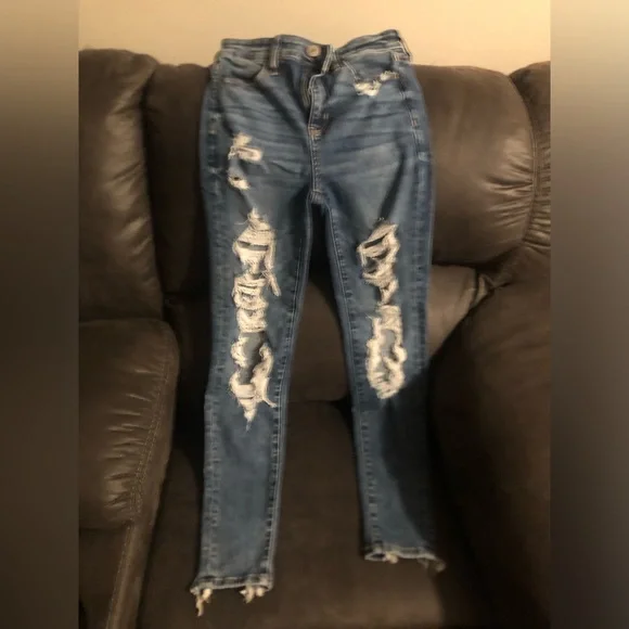 American Eagle Hi Rise Jeggings Sz 6 EUC - Picture 4 of 4